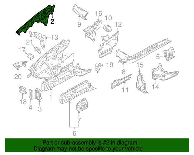 Genuine BMW 41 00 3 449 775 Upper Rail FREE Shipping On Most Orders