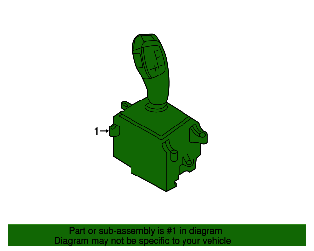 Genuine BMW 61317848611 MDCT Shifter Selector Switch Assembly