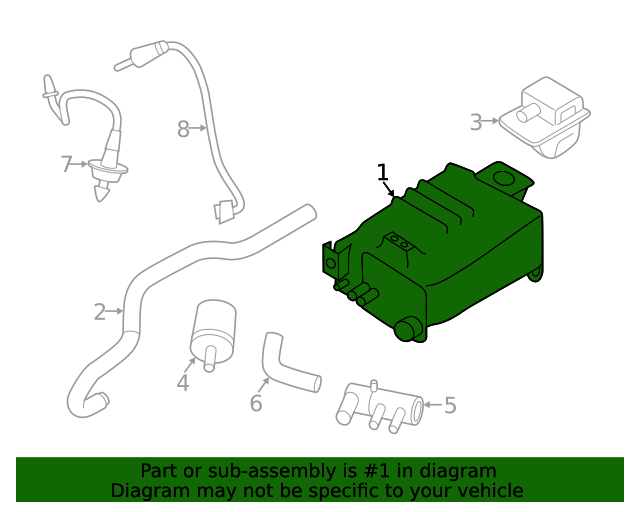 149506CB1A Vapor Canister 20192024 Nissan Altima Group 1 Auto Parts