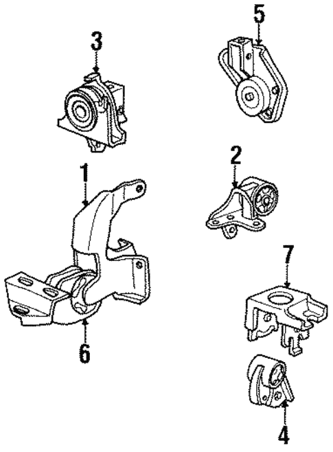 Engine & Trans Mounting for 2000 Chrysler Grand Voyager #0