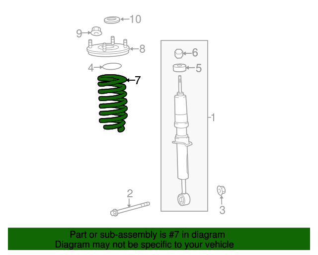 20072021 Toyota Tundra Coil Spring 481310C223 Toyota Parts Center