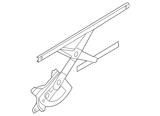 Front Passenger Side Power Window Regulator without Motor - GM (95015330)