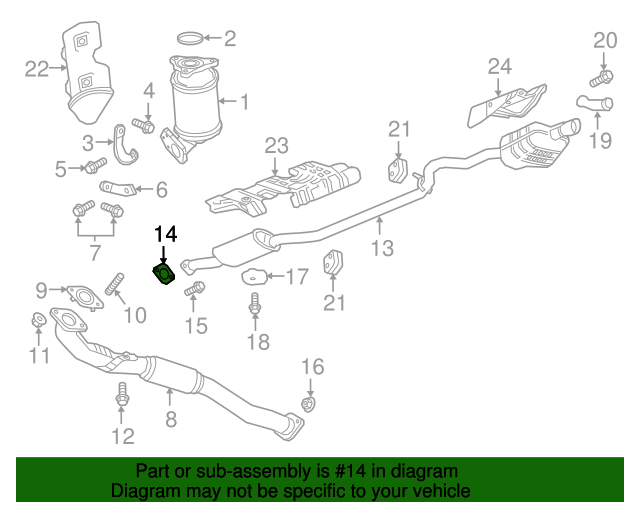 Muffler & Pipe Gasket GM (22816982)