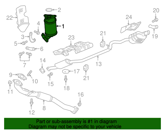 12676948 GM Catalytic Converter GM Parts Store