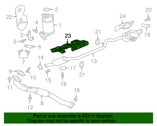 20172018 GM Heat Shield 23347397
