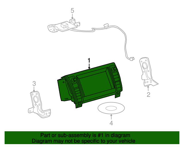 Toyota 86804-0C090 Navigation Receiver Assembly