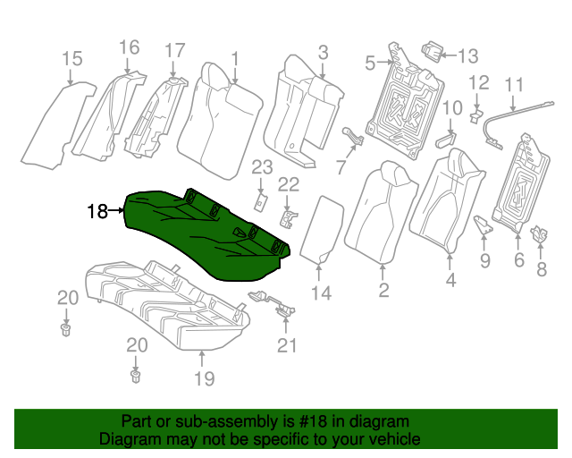 2019 Toyota Camry Seat Cover 71071 06P51 B2 Toyota Parts Center