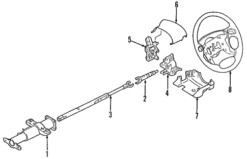 Steering Column for 2001 Buick Park Avenue #0