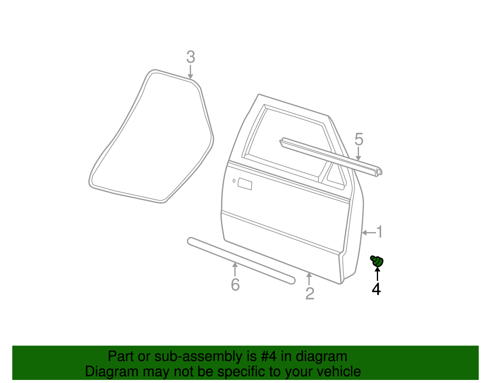 1998-2011 Ford Ranger Door Stop YC3Z-2525076-AA | Ford OEM