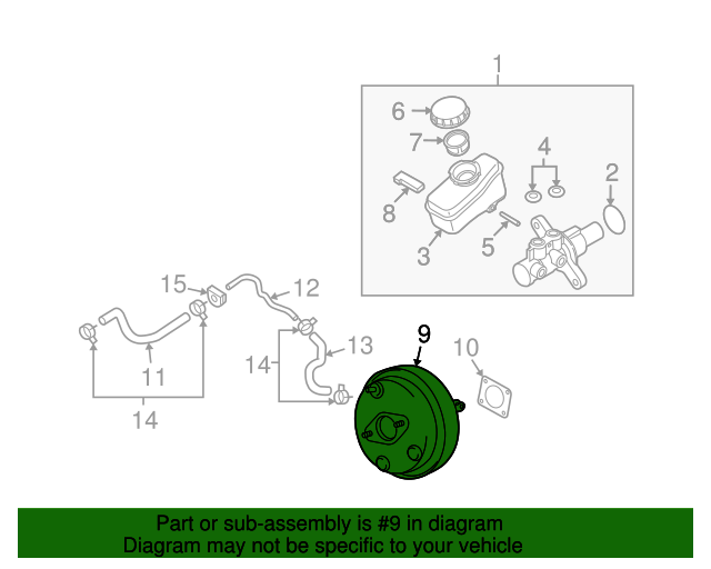 D72101ET1C Power Booster 20132020 Nissan 370Z Nissan Parts