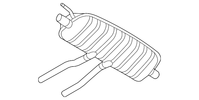Rear Muffler - Volkswagen (7L6-253-609-AE)