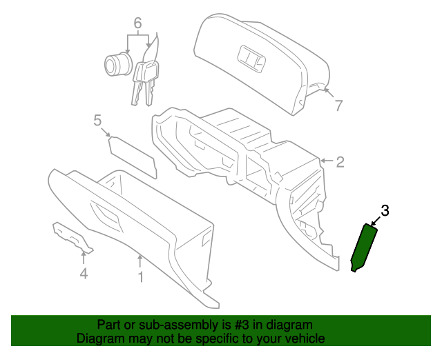 Genuine Hyundai 84510-4D050-KS Glove Box Assembly