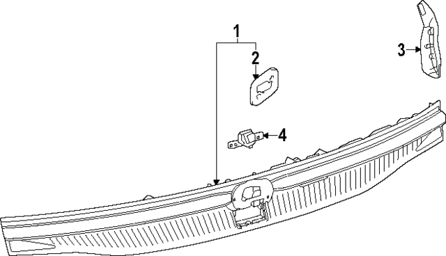 2023-2024 Toyota Crown Backup Light Assembly - PASSENGER SIDE  