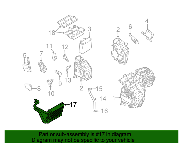971382E100 Heater Core 20052010 Kia Sportage Kia.Parts Store