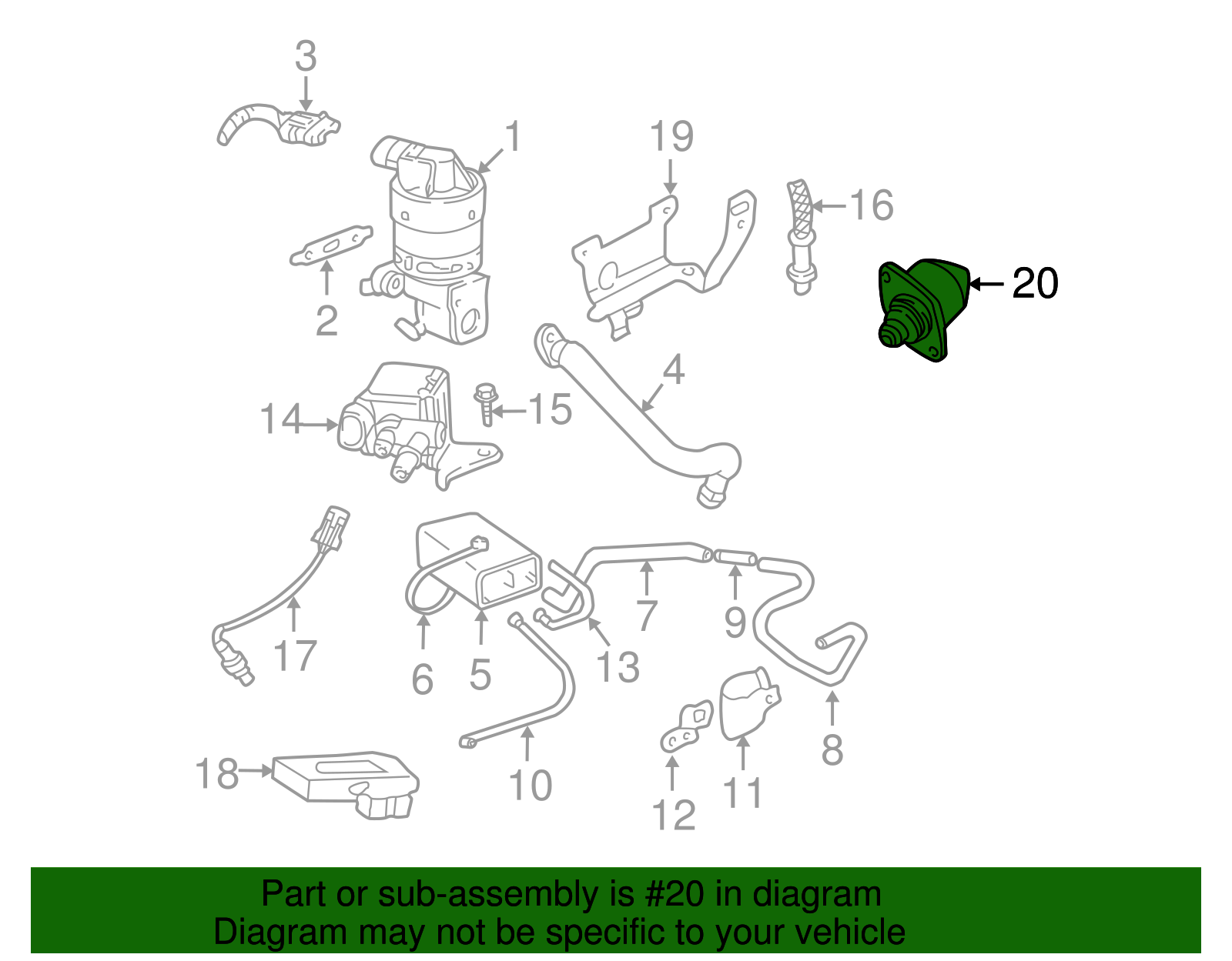 Idle Air Control Valve - GM (19351706)