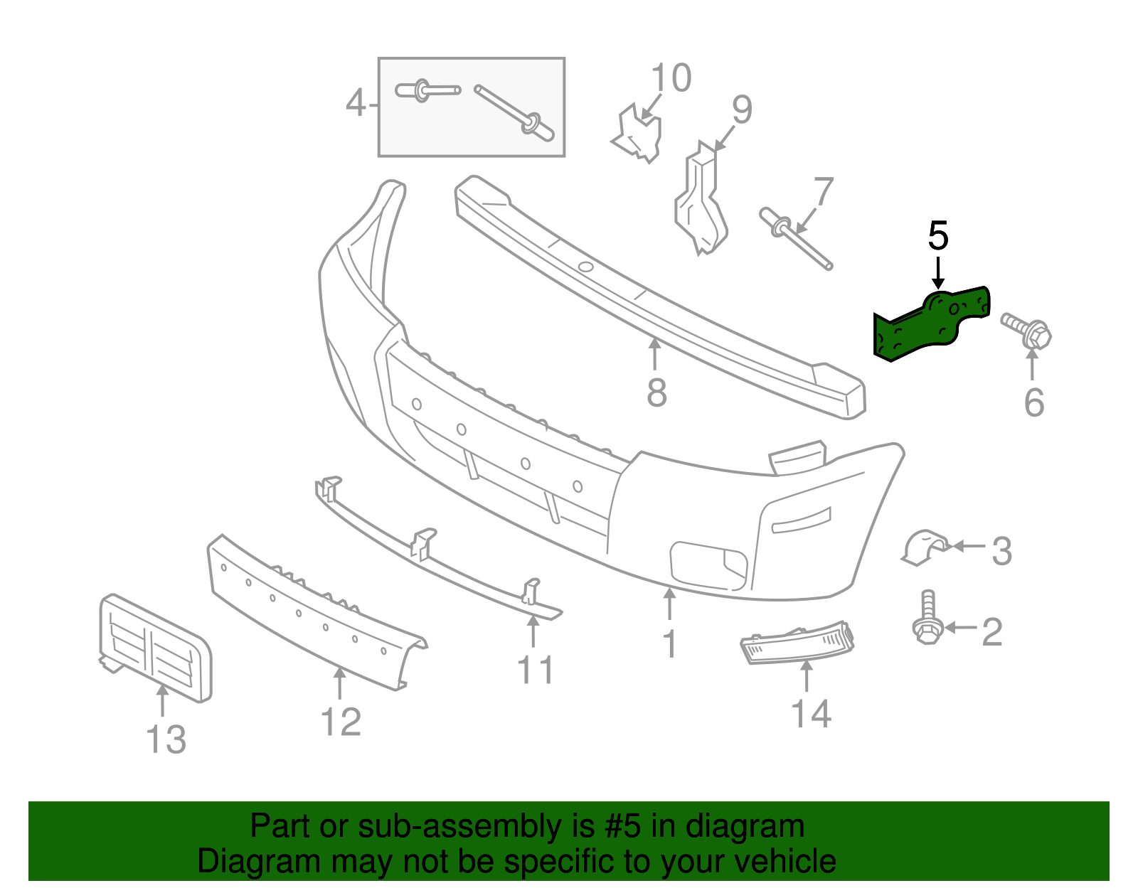 Bracket - Ford (YL8Z-13A005-BA)