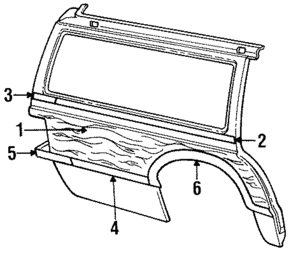 Lower Molding - Ford (E7MY-7429279-A)
