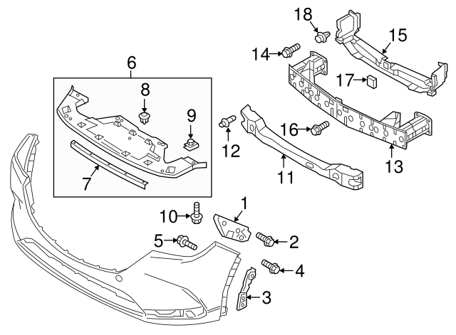 Front Passenger Side Lower Bumper Cover Molding For 2016-2023 Mazda CX-9 – OEM Fit TK4850120A