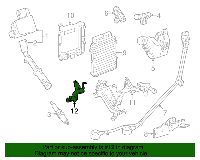 276-150-37-73 - ECM Brace 2012-2018 Mercedes-Benz | AutoNationParts.com
