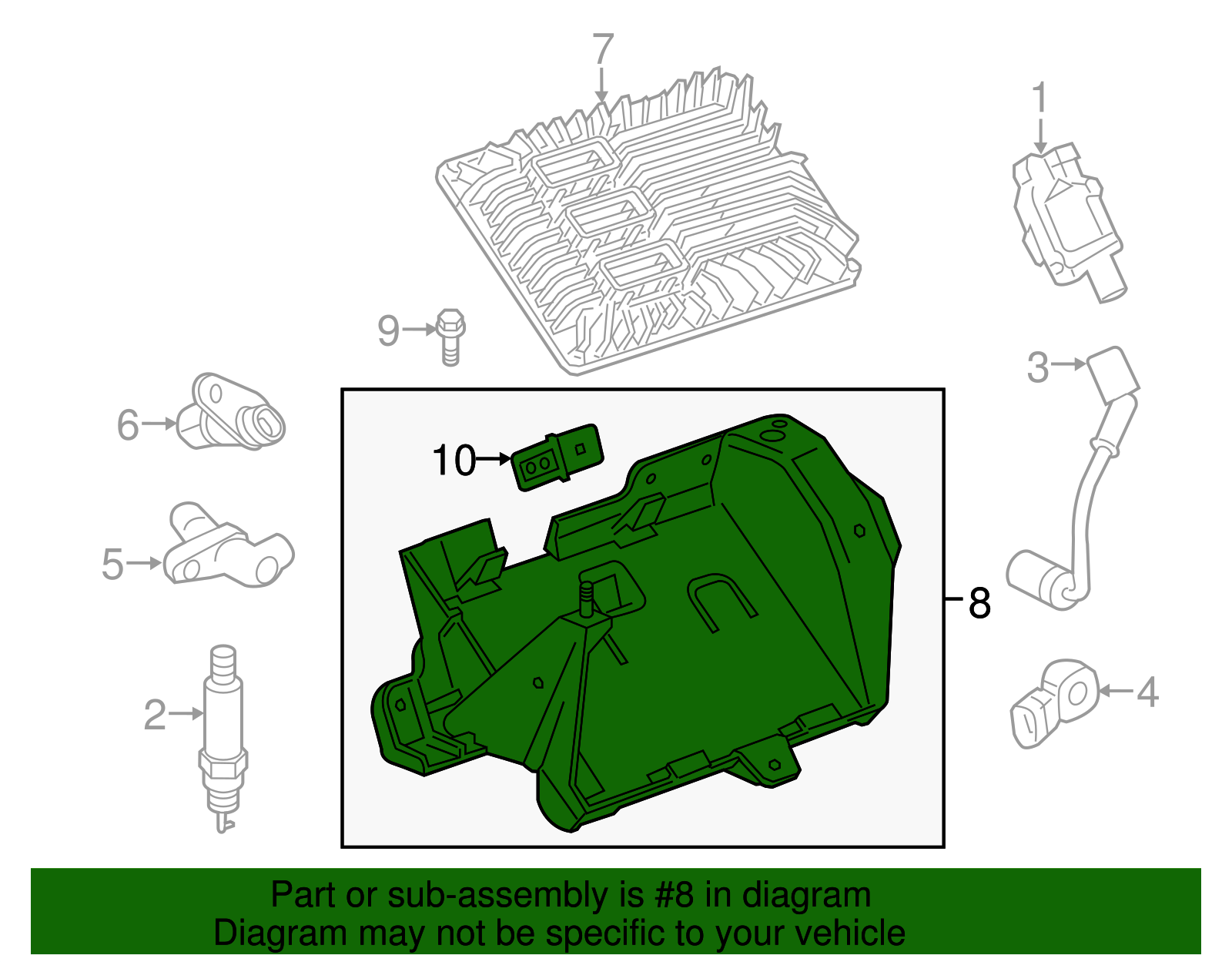 Engine Control Module Bracket - GM (84060564)