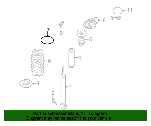 1K0-512-149-B - Coil Spring Insulator 2006-2018 Audi | AutoNationParts.com