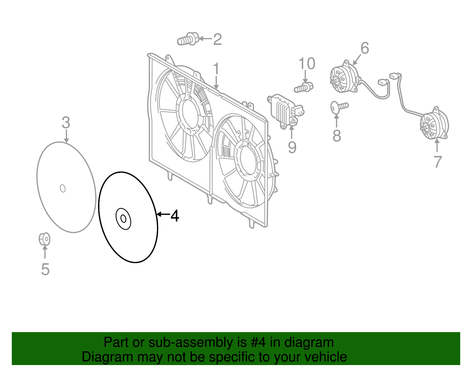 Fan Blade - Toyota (16361-0P170)