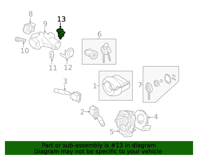 20122024 Subaru Shift Interlock Solenoid 83122FJ001 Subaru Parts Store
