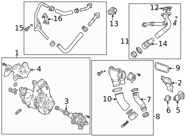 2021-2024 Cadillac CT5 F Turbocharger 12715142 | GM Parts Center