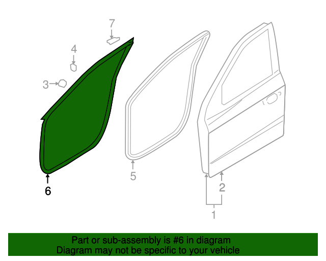 821300W000 Door WeatherStrip 20072012 Hyundai Santa Fe World