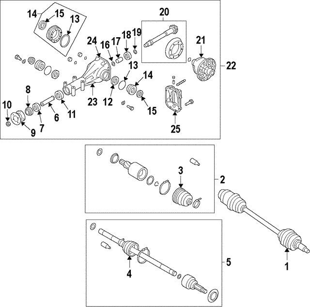20142019 Subaru Differential Carrier Bearing 806340120