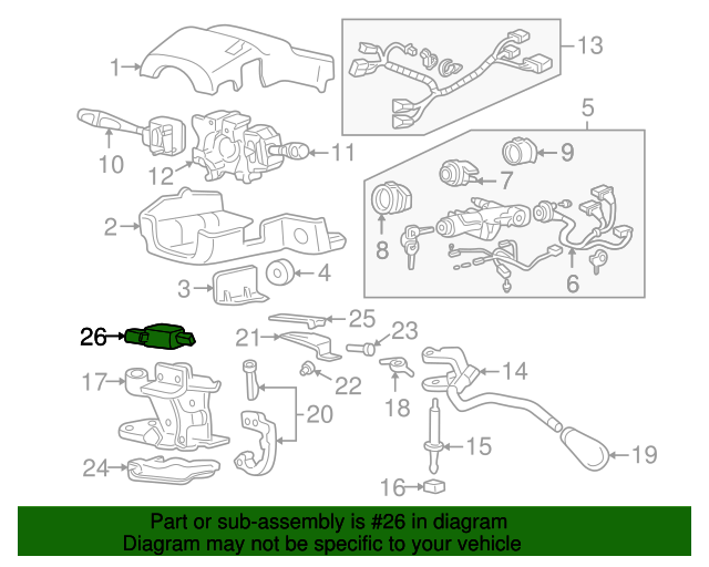 Solenoid Assembly, AT Shift Lock Honda (39550S10A81) Honda Parts