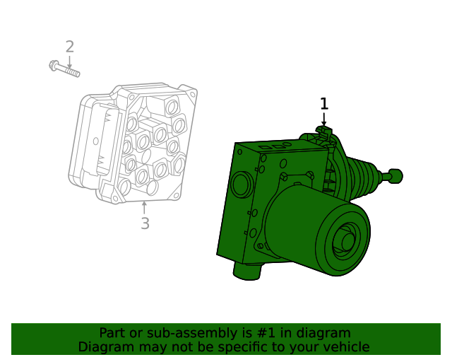 84826636 Electronic Traction Control Brake Pressure Modulator Valve