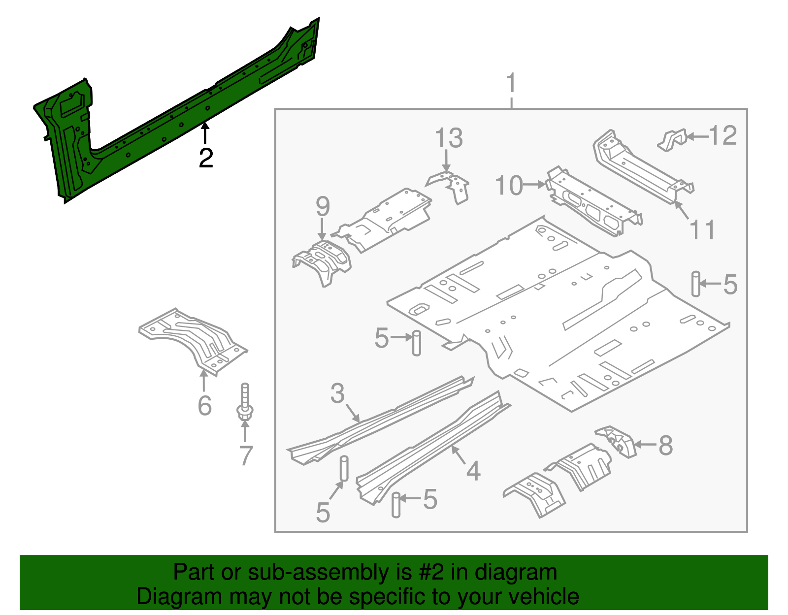 Inner Rocker - Ford (GJ7Z-7810111-A)