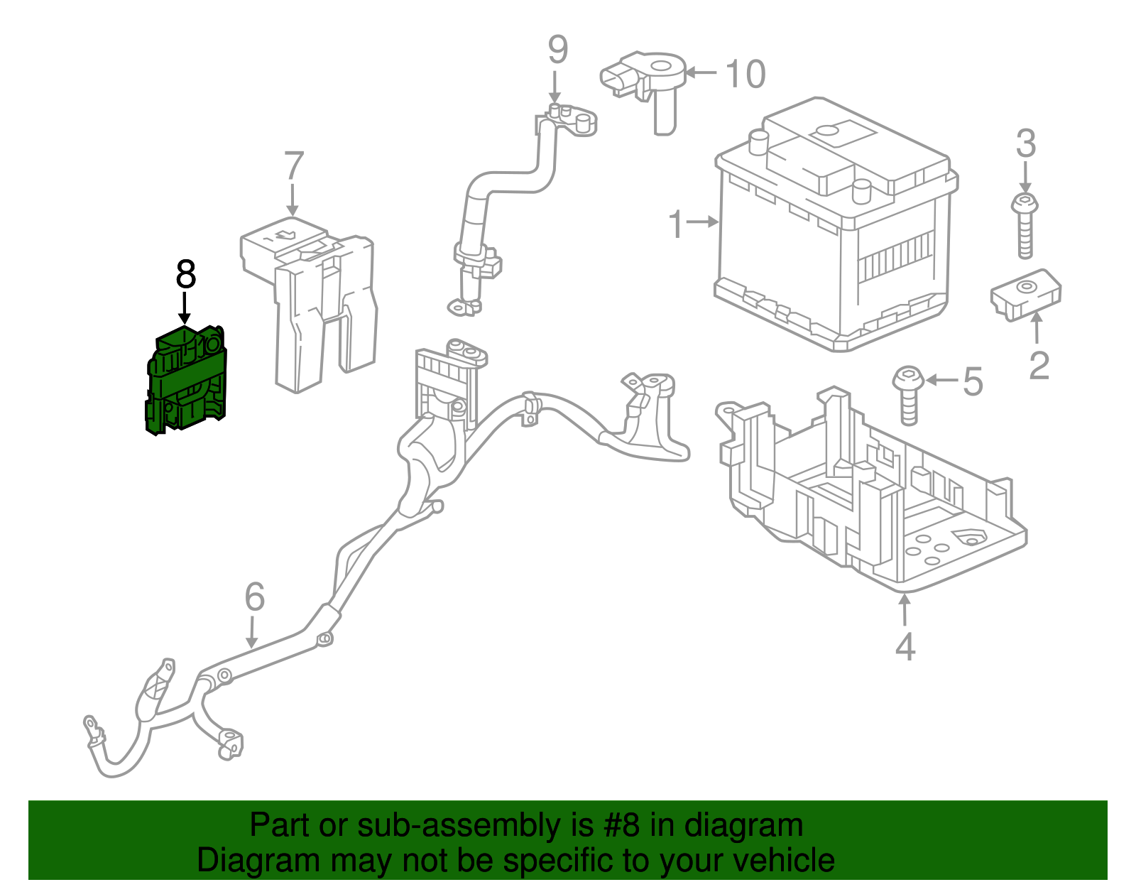 GM Genuine Parts 85530472 Battery Positive Cable - OEM Replacement For GM Vehicles