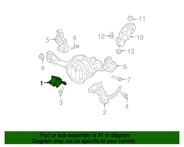 4593445AA Engine Mount MTC 30154 Rear, Domestic models