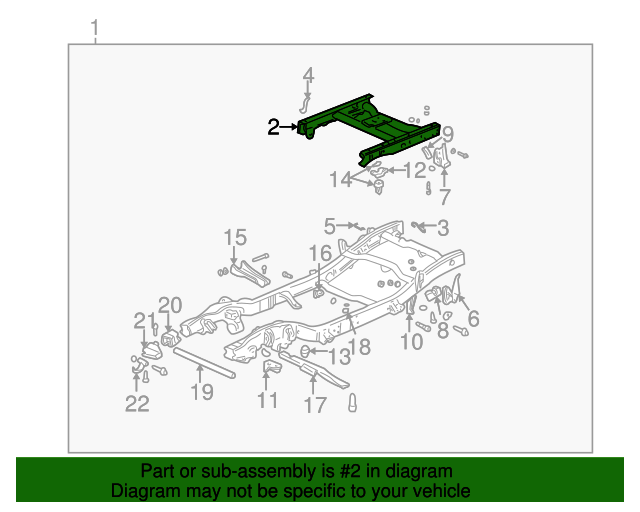 Buy Genuine GM Auto Parts Frame (Part 19330025) GM Parts Store