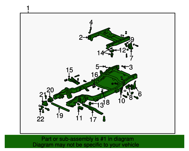19992007 GM Chassis Frame 15148506 GM Parts Center