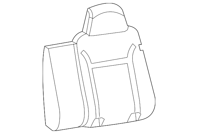 Rear Driver Side Seat Back Pad - GM (89041330)