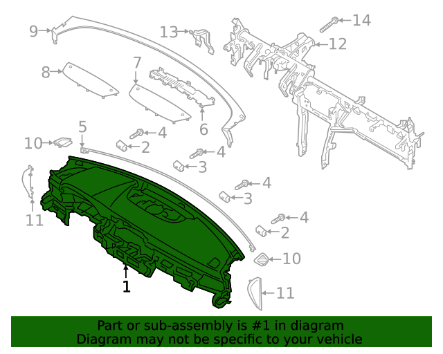 2020 Kia Telluride Instrument Panel 84710S9000WK