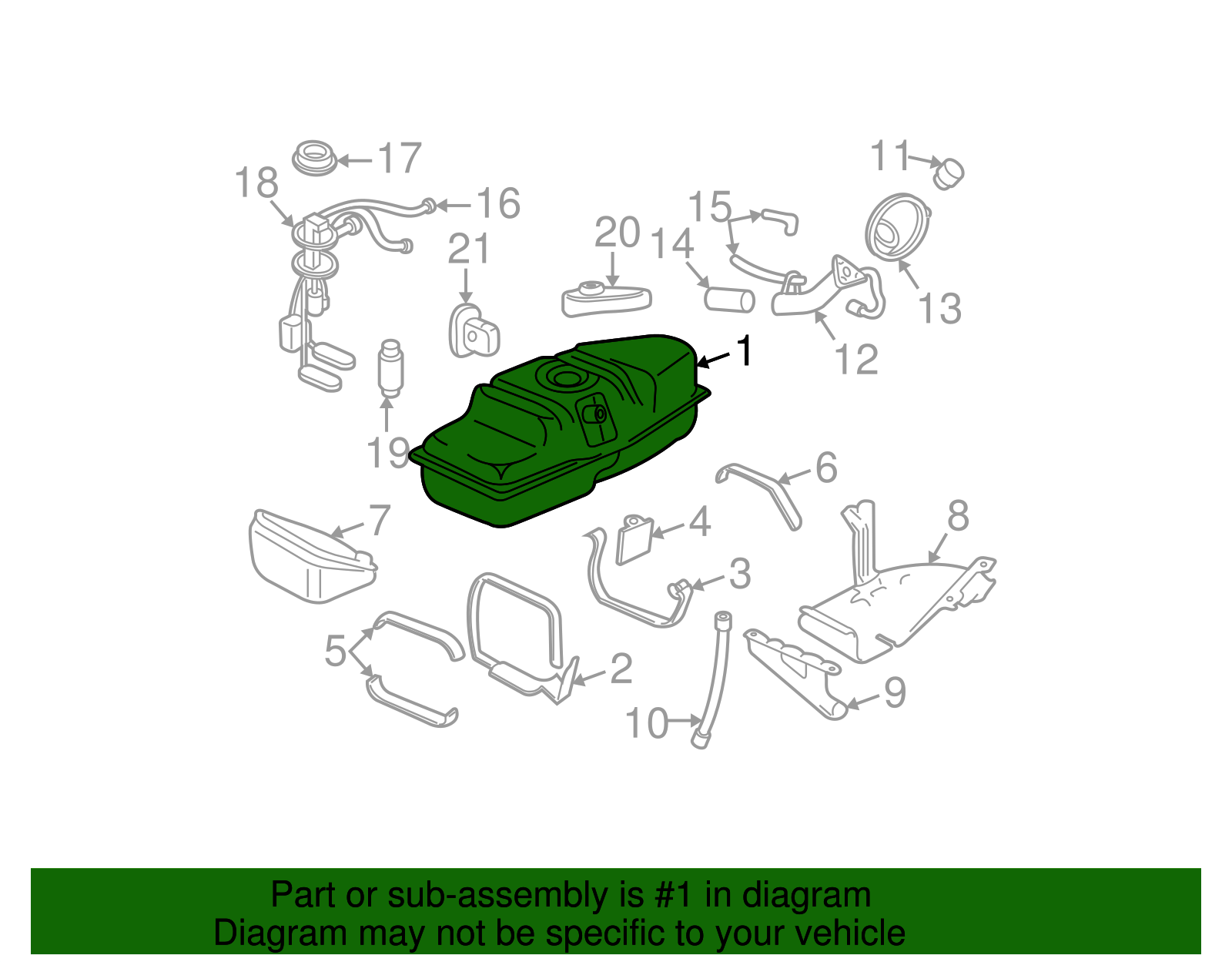 Fuel Tank - GM (88939655)