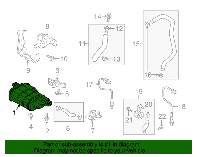 31420E6500 Vapor Canister 20172020 Kia Optima Kia.Parts Store