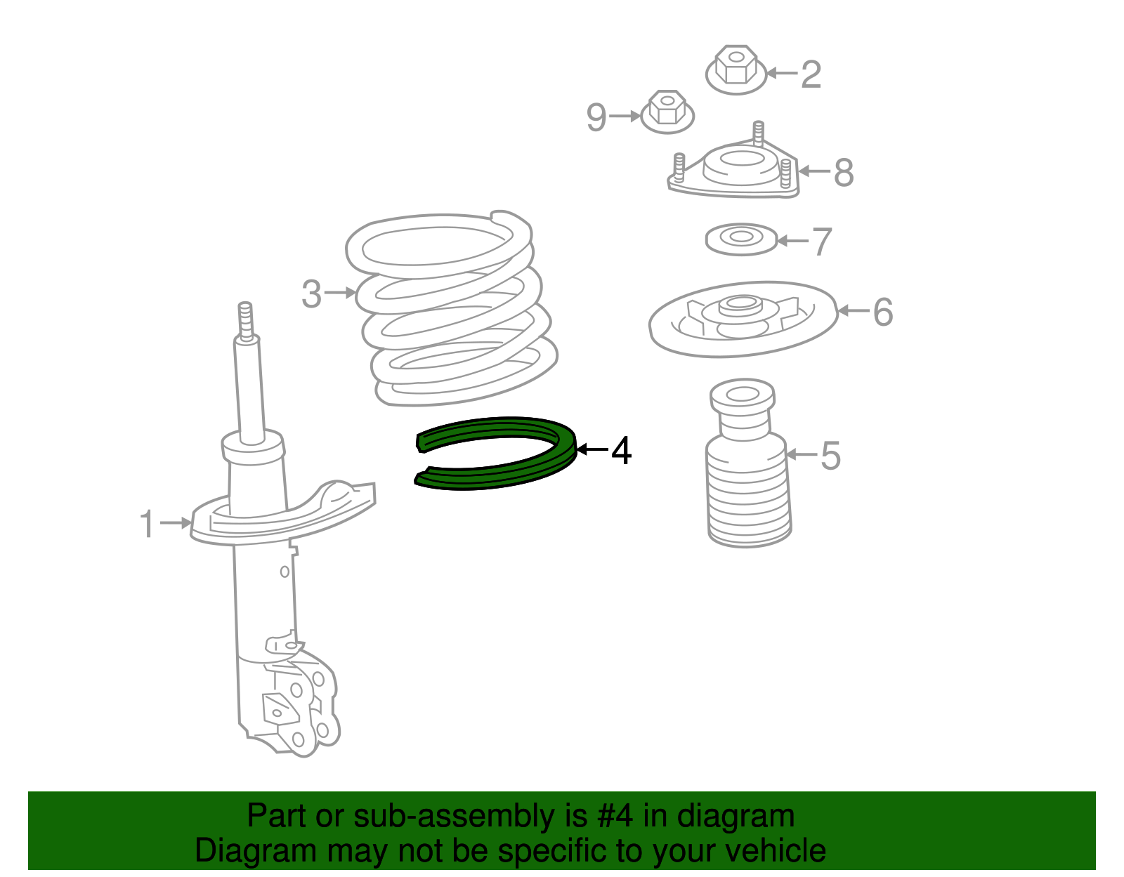 4040A253 - Coil Spring Insulator 2007-2024 Mitsubishi | Mitsubishi ...