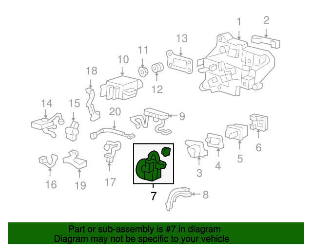 20052007 Honda Accord Sensor Assembly, Battery Current 1K530RCJ003 Honda Zone Parts