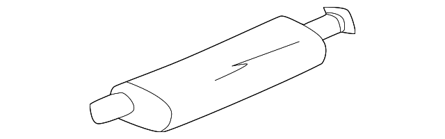 Muffler W/Tailpipe - GM (12479984)