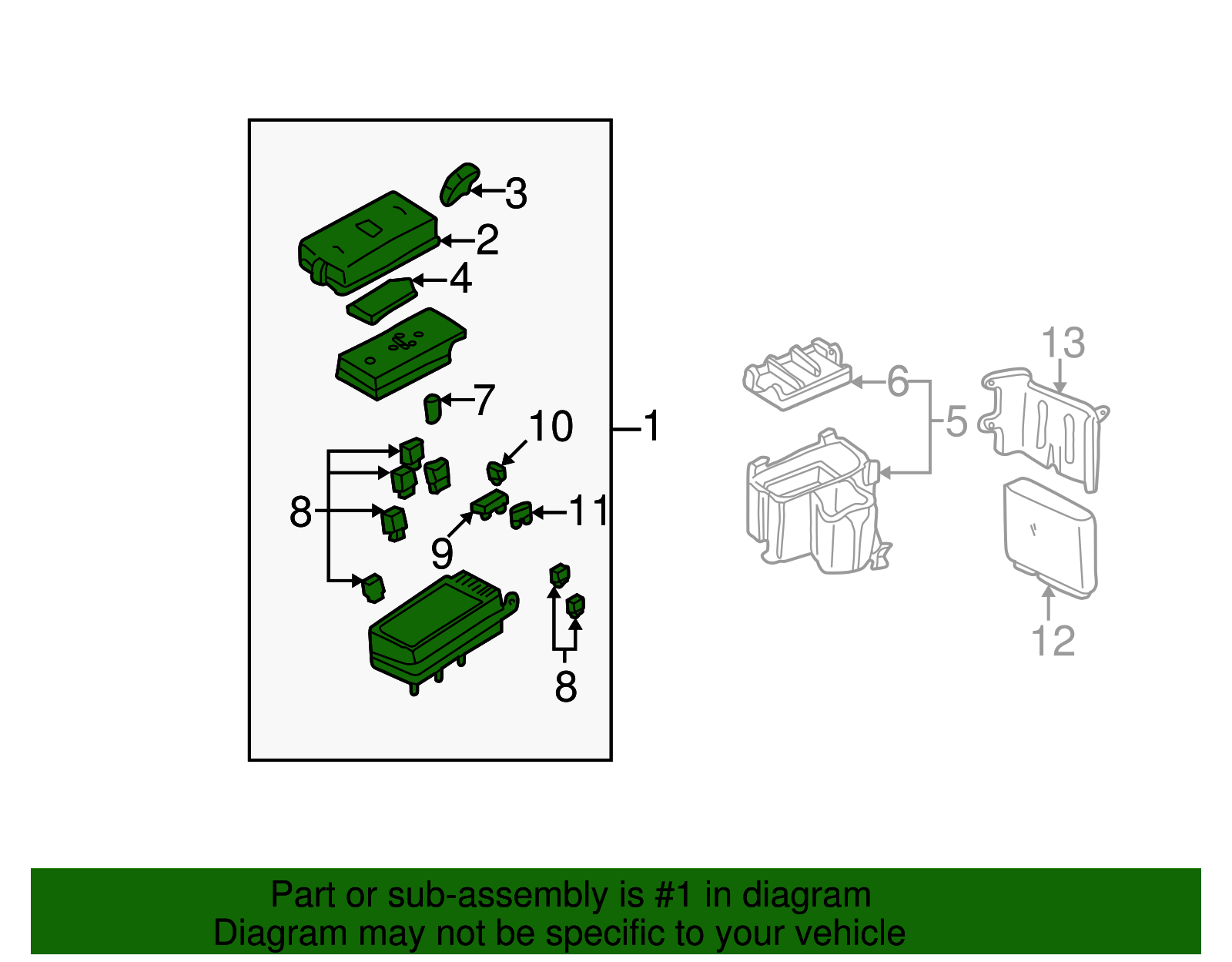 Fuse & Relay Box - GM (88953159)