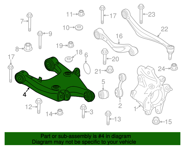 33326865898 20092019 BMW Lower Control Arm (33326865898) BMW