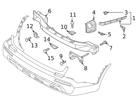 Bumper & Components - Rear for 2021 Kia Sorento | Kia.Parts Store