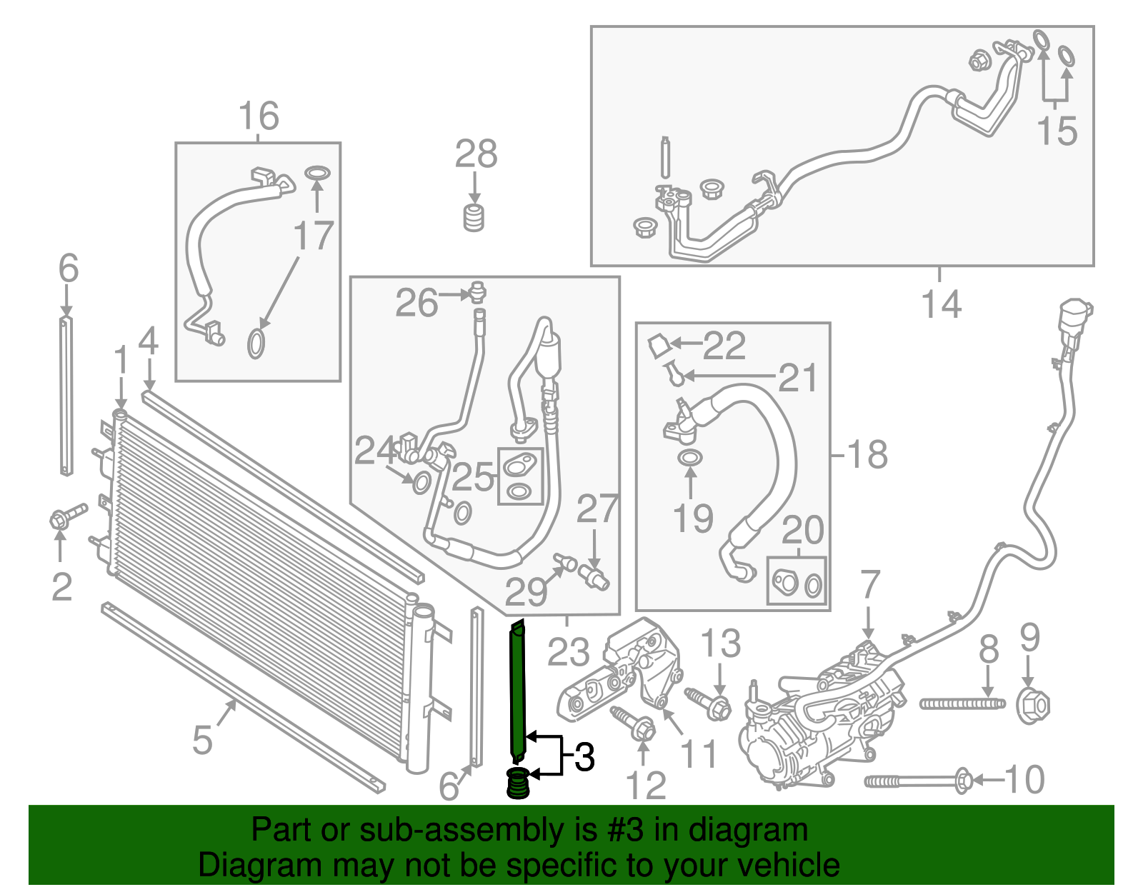 Motorcraft™ A/C Receiver Drier - Ford (YF-37201)