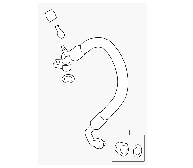 Motorcraft™ A/C Refrigerant Suction Hose - Ford (YF-38388)