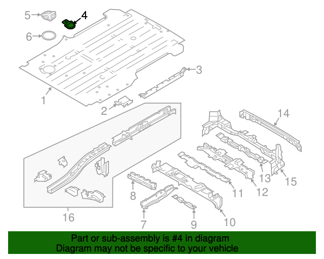 20152018 Chevrolet City Express Tie Down Hook 19317795